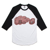 Lumpkins Yeah Pair  - AS Colour 3/4 Raglan Tee Unisex
